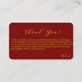 Gold Mandala bedankkaart Informatiekaartje