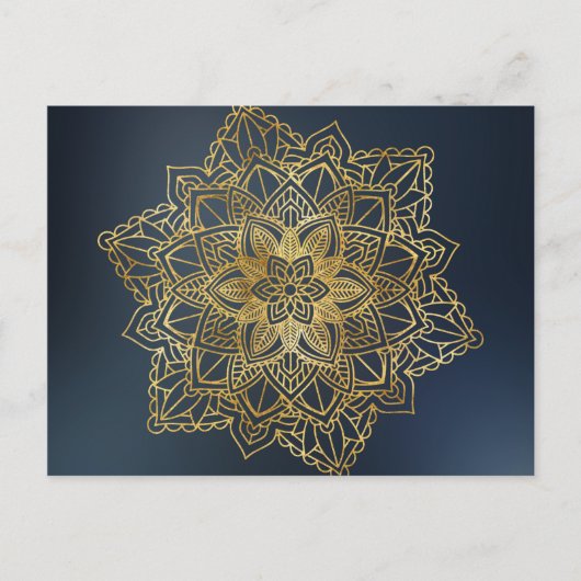 Gold Mandala Briefkaart (Voorkant)