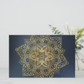 Gold Mandala Briefpapier (Staand voorkant)