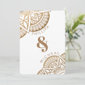 Gold Mandala Enic Kaart (Staand voorkant)