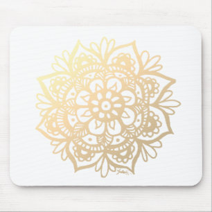 Gold Mandala Flower Muismat