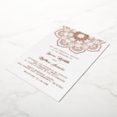 Gold Mandala Mariage Foil Invitation (Rotation)