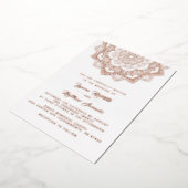 Gold Mandala Mariage Foil Invitation (Rotation)