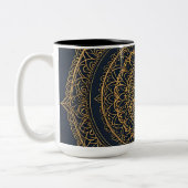 Gold Mandala Midnight Blue Mug (Gauche)