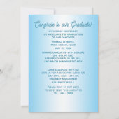 Gold Mandala op blauw Afstuderen Aankondiging (Achterkant)