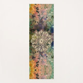 Gold Mandala op Colorblast Abstract Yogamat (Voorkant)