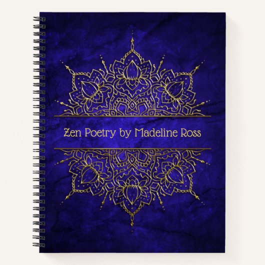 Gold Mandala Poetry Journal Notitieboek (Voorkant)
