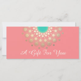 Gold Mandala Roze Salon en Spa Gift Certificate