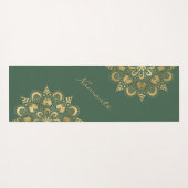 Gold Mandala Script Namaste Yogamat (Achterkant (horizontaal))