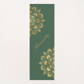 Gold Mandala Script Namaste Yogamat (Voorkant)