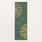 Gold Mandala Script Namaste Yogamat (Achterkant)