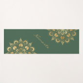 Gold Mandala Script Namaste Yogamat (Voorkant (horizontaal))