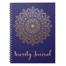 Gold Mandala Serenity Journal met uitgelijnde pagi