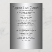 Gold Mandala Silver Grey Afstuderen Aankondiging (Achterkant)