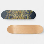 Gold Mandala Skateboard (Horizontaal)