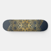 Gold Mandala Skateboard (Horizontaal)