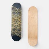 Gold Mandala Skateboard (Voorkant)