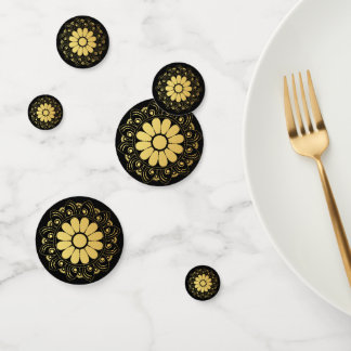 Gold Mandala Table Confetti