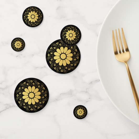 Gold Mandala Table Confetti (Groep)