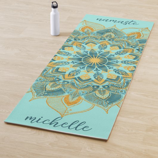 Gold Mandala Yoga Mat (In situ)