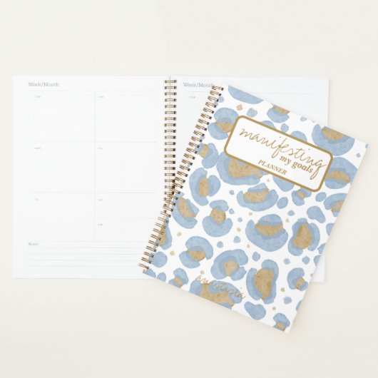 Gold Manifeste mes objectifs Purple Blue (Devant avec enveloppe)