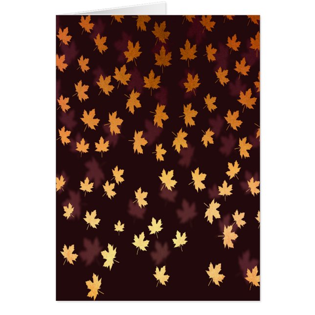 Gold Maple Leaf op donkerrood (Voorkant)