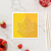 Gold Maple Leaf Servet (Insitu)
