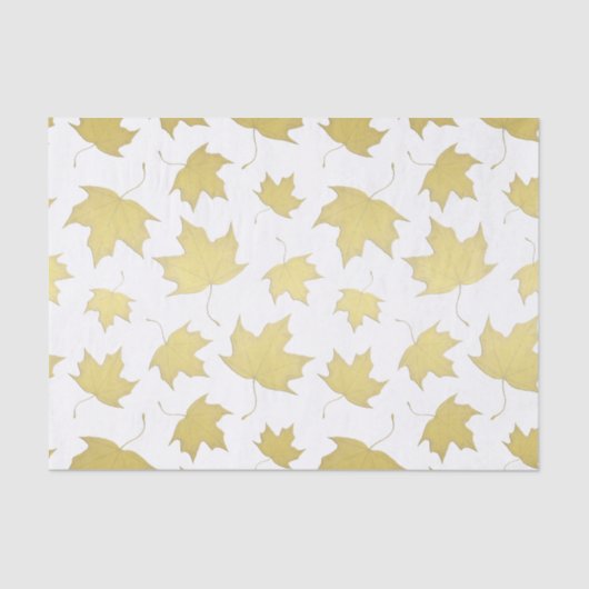 Gold Maple lekt patroonpapier Tissuepapier (Voorkant)