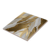 Gold Marble 3 Stones Ceramic Tegel Tegeltje (Zijkant)