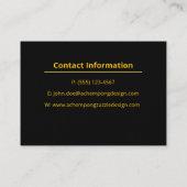 Gold Marble Abstract – Upscale Professional Opulen Visitekaartje (Achterkant)