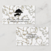 Gold Marble-achtergrond Klantenkaartje (Voorkant / Achterkant)