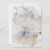 Gold Marble Geometric Bat Mitzvah Kaart (Achterkant)