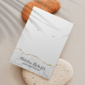 Gold Marble Jewelry Earring Ketting Display Visitekaartje