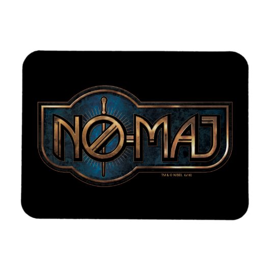 Gold & Marble NO-MAJ™-badge Magneet (Horizontaal)