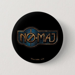 Gold & Marble NO-MAJ™-badge Ronde Button 5,7 Cm