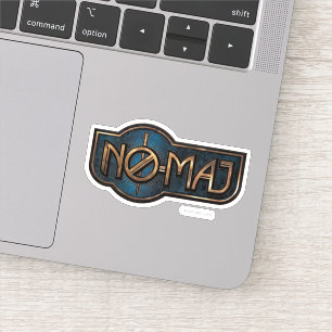 Gold & Marble NO-MAJ™-badge Sticker