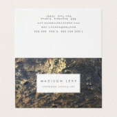 Gold Marble Rock Face Design Network Visitekaartjes (Buitenkant ongevouwen)