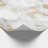 Gold Marble Stone luxe Cadeaupapier (Hoek)
