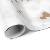 Gold Marble Stone luxe Cadeaupapier (Rol Hoek)