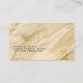 Gold Marble Stone | Visitekaartje QR-code (Achterkant)