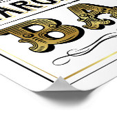  Gold MARGARITA BAR-afdruk Poster (Hoek)