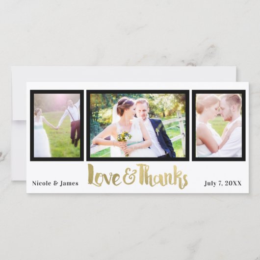 Gold Mariage 3 Photo Love & Merci Merci (Devant)