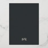 Gold Marigold Faire-part de mariage indien (Verso)