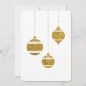Gold, marry en heldere kerstmis besparen de data save the date (Achterkant)