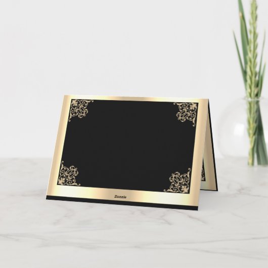 Gold Martial Arts Sport Gefeliciteerd Kaart (Achterkant)