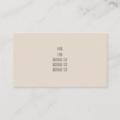 Gold Mauve Pink Marbled Visitekaartje (Achterkant)