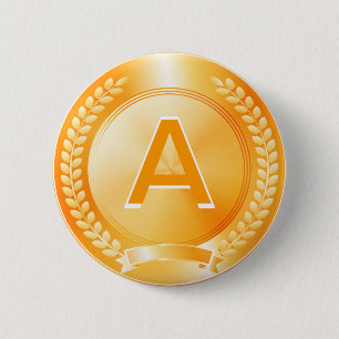 Gold Medal of Honor Ronde Button 5,7 Cm