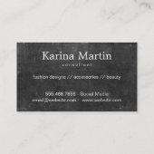 Gold Medalion II | Deluxe, leisteen Visitekaartje (Achterkant)