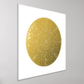 Gold Medallion Mandala Art Folie Afdrukken (Laagn)