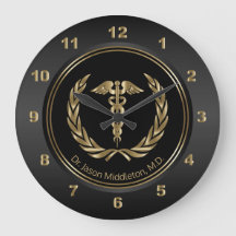Gold Medical Symbool op zwart